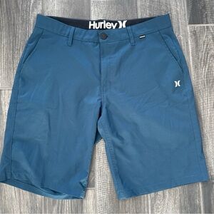 Hurley Blue Athletic Shorts Modern Fit